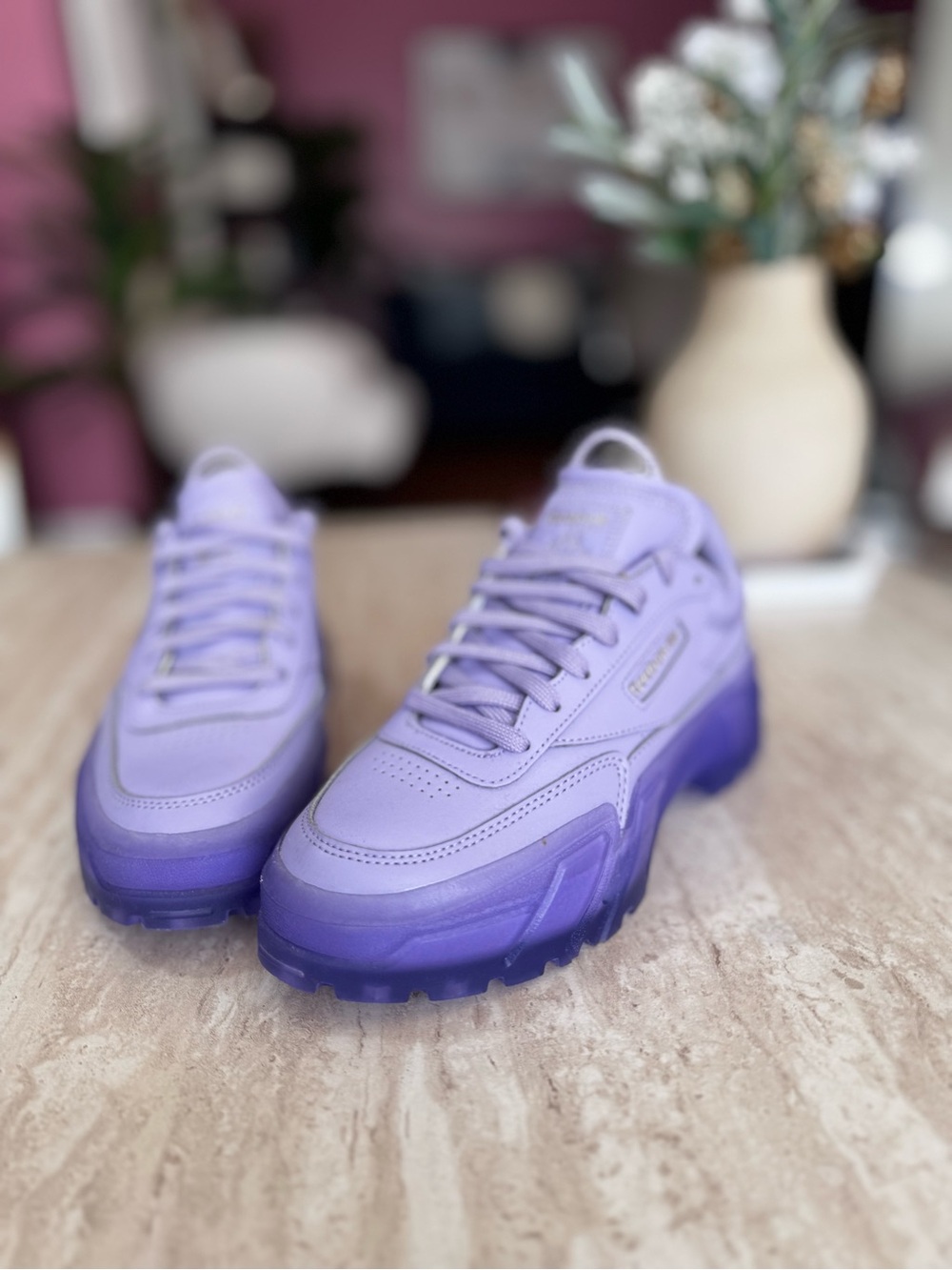 Reebok x Cardi B - Lilac Platform Sneakers for Women